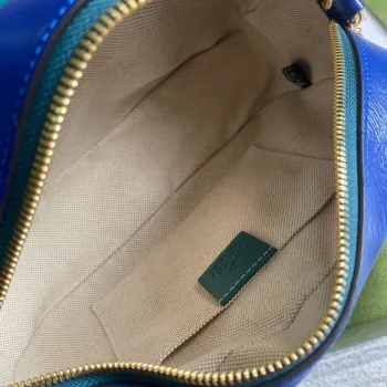 Gucci 447632 GG Marmont Small Shoulder Bag Blue
