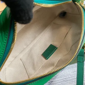 Gucci 447632 GG Marmont Small Shoulder Bag Green