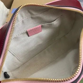 Gucci 447632 GG Marmont Small Shoulder Bag Red pink