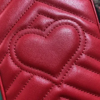Gucci 598597 GG Marmont mini bag Red