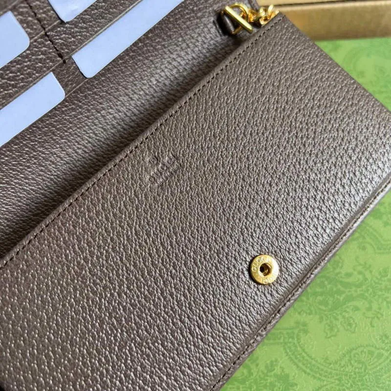 Gucci 621892 Gucci Horsebit 1955 Chain Wallet Brown