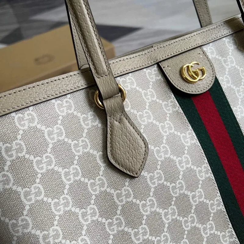 Gucci 631685 Ophidia Medium GG Tote Beige