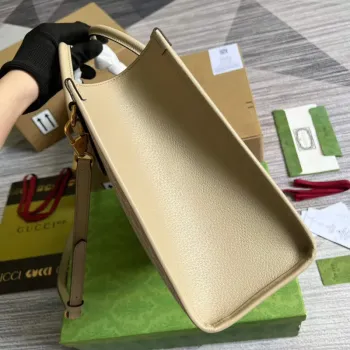 Gucci 659983 GG Small Tote Bag Beige