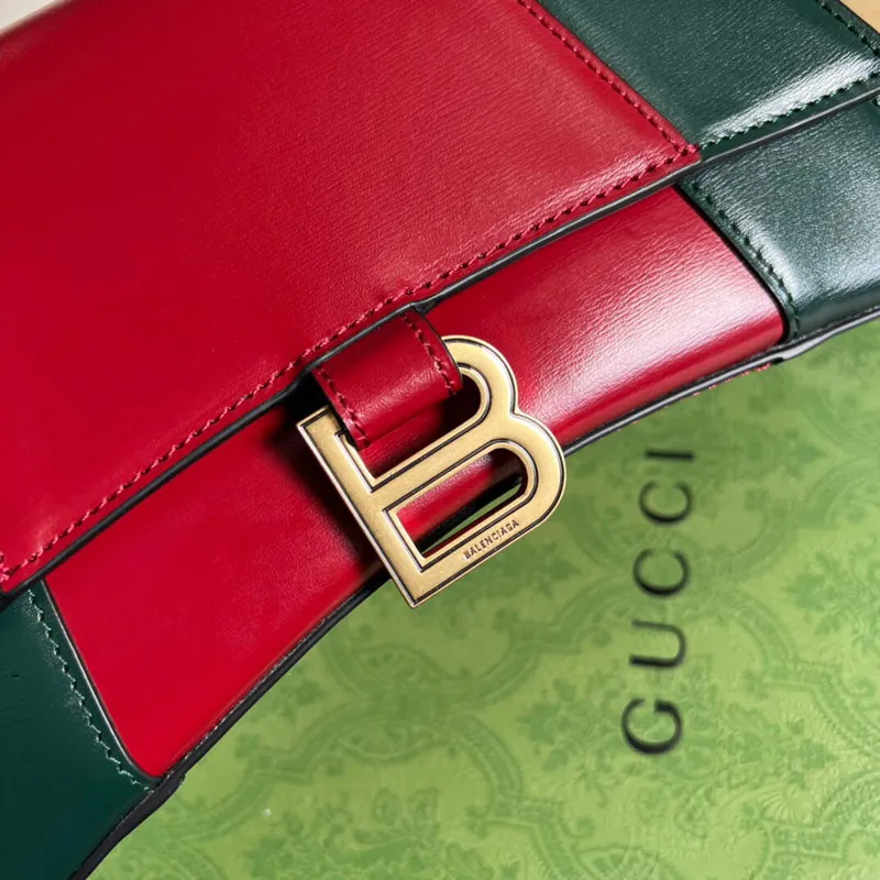 Gucci 681697 The Hacker Project Small Hourglass Bag Green red