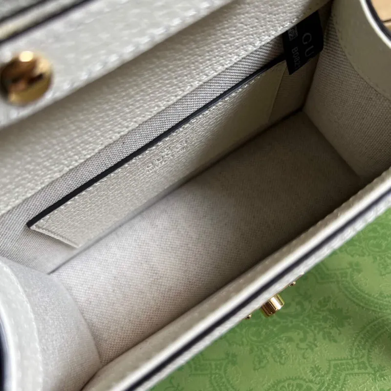 Gucci 696180 Ophidia GG Mini Shoulder Bag White