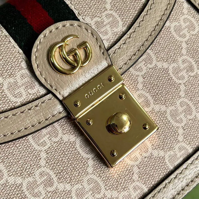 Gucci 696180 Ophidia GG Mini Shoulder Bag Beige