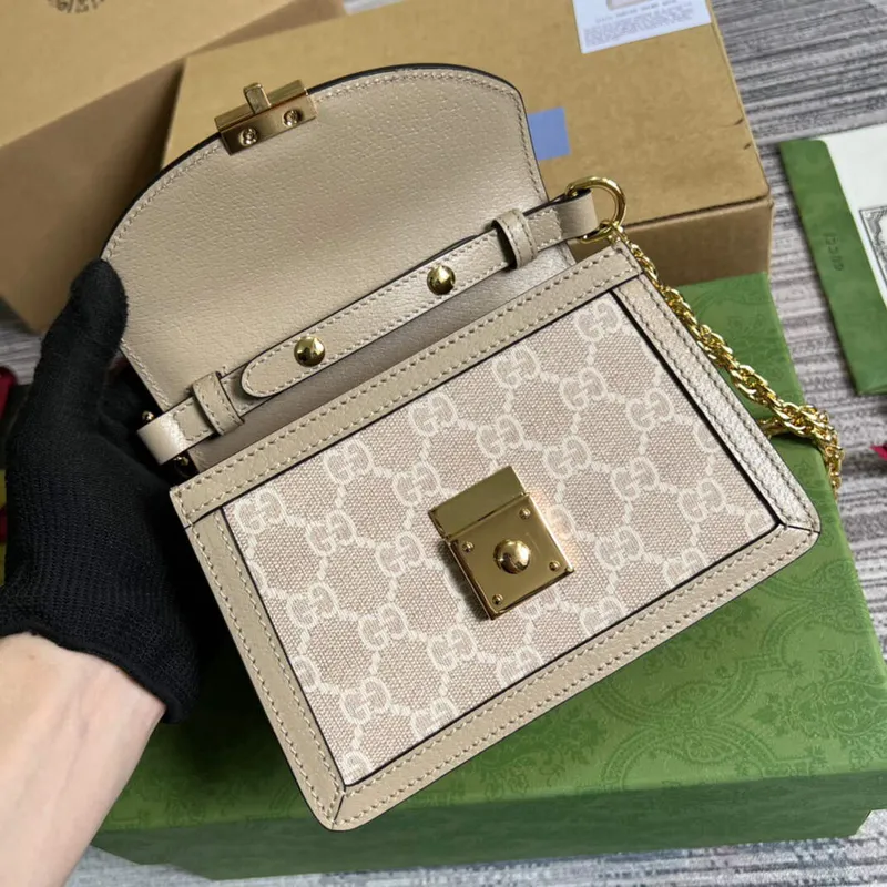 Gucci 696180 Ophidia GG Mini Shoulder Bag Beige
