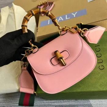 Gucci Bamboo1947 Mini top handle bag 686864 Pink