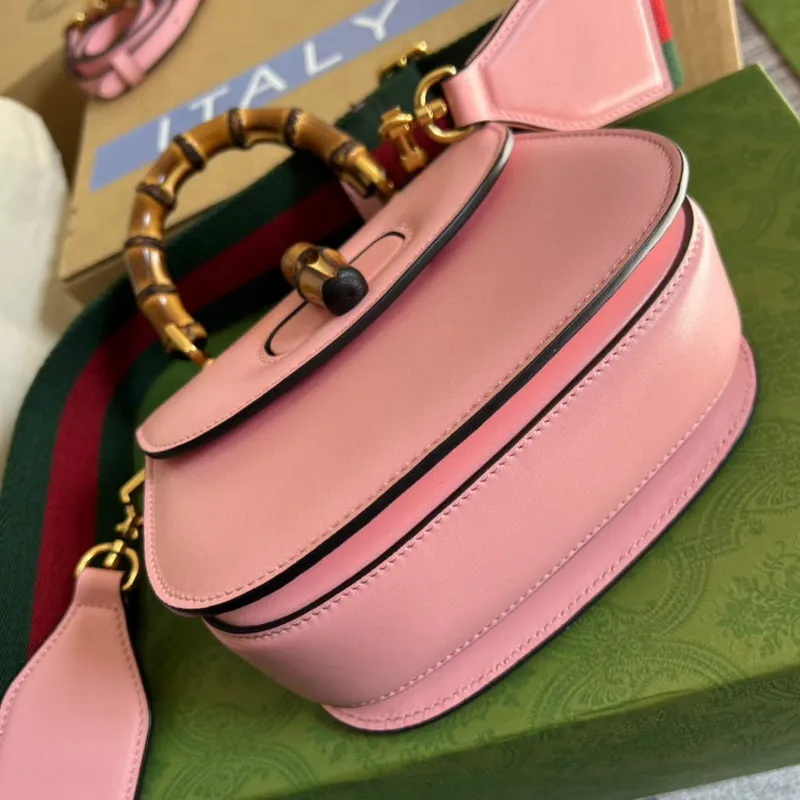 Gucci Bamboo1947 Mini top handle bag 686864 Pink