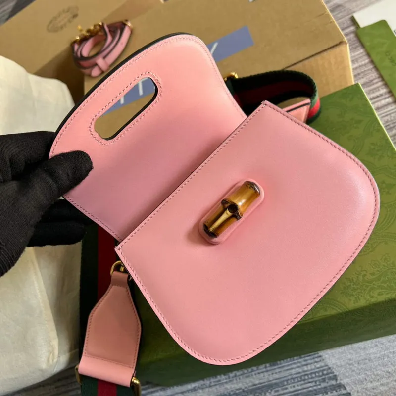 Gucci Bamboo1947 Mini top handle bag 686864 Pink
