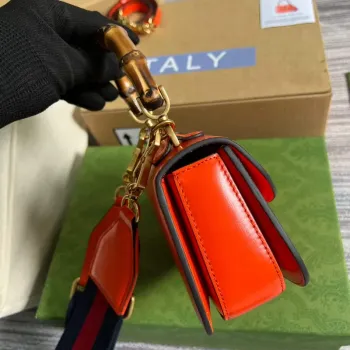 Gucci Bamboo1947 Mini top handle bag 686864 Red