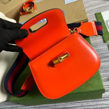 Gucci Bamboo1947 Mini top handle bag 686864 Red