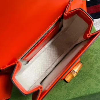 Gucci Bamboo1947 Mini top handle bag 686864 Red