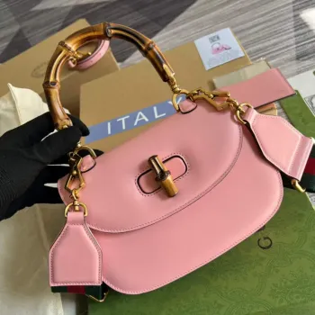 Gucci 675797 Bamboo1947 small top handle bag Pink