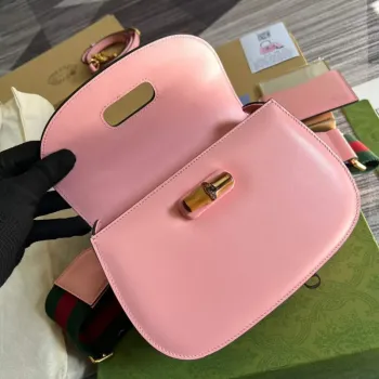 Gucci 675797 Bamboo1947 small top handle bag Pink