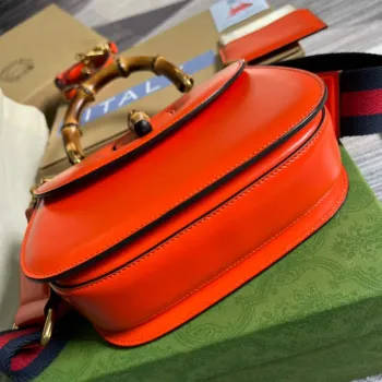 Gucci Bamboo1947 small top handle bag 675797 Red