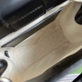 Gucci 696010 GG Embossed Mini Tote Bag Black