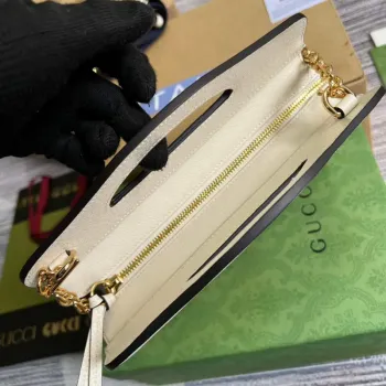 Gucci 693724 Ophidia Small Tote With Web White