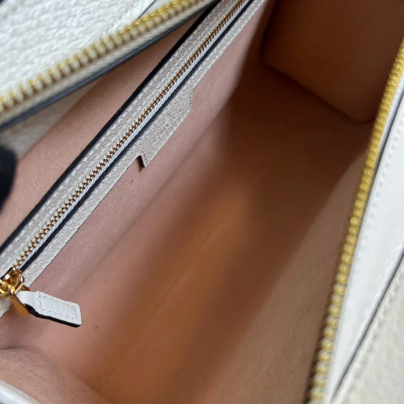 Gucci 693724 Ophidia Small Tote With Web White