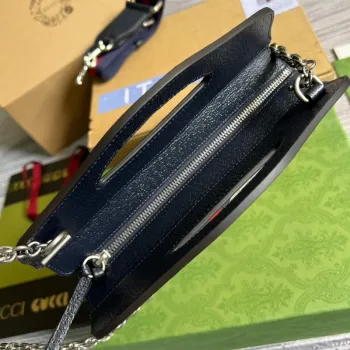 Gucci 693724 Ophidia Small Tote With Web Black