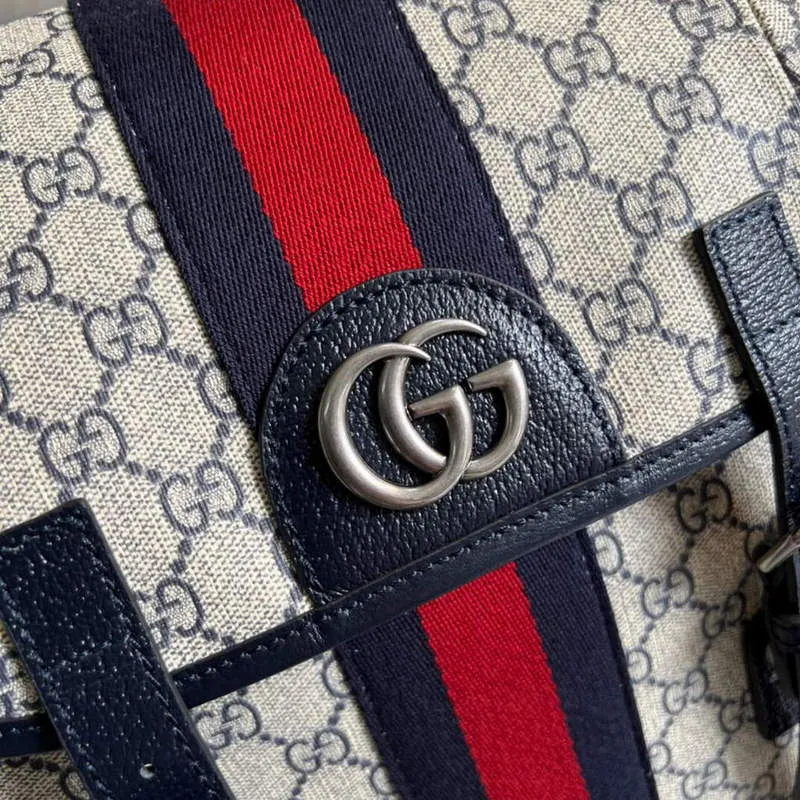 Gucci 598140 Ophidia GG Medium Backpack Blue