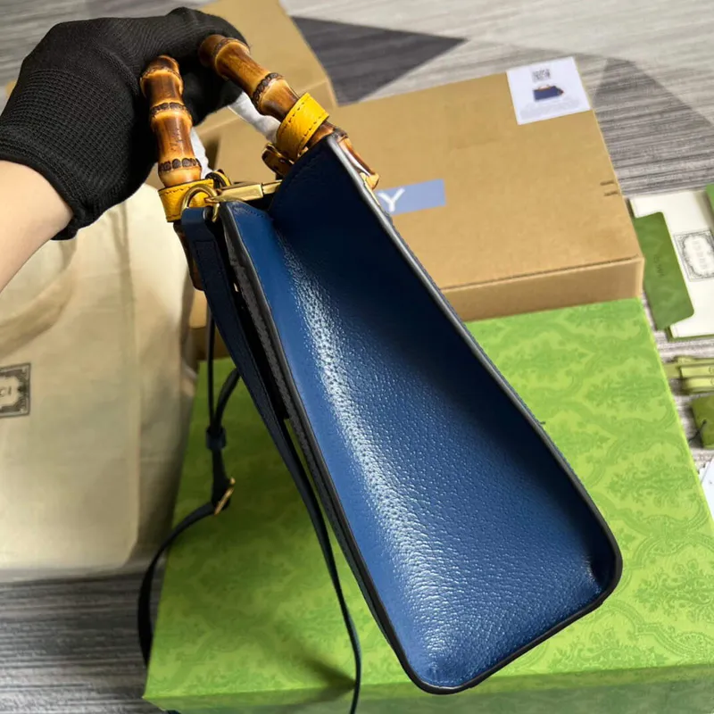 Gucci 702721 Gucci Diana Small Tote Bag Blue