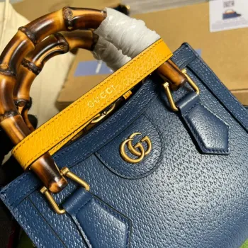 Gucci 702732 Gucci Diana Mini Tote Bag Blue
