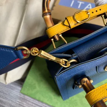 Gucci 702732 Gucci Diana Mini Tote Bag Blue