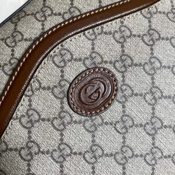 Gucci 675891 Messenger bag with jumbo GG Beige Brown