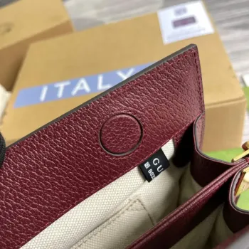 Gucci 503877 Ophidia GG Small Shoulder Bag Wine Red