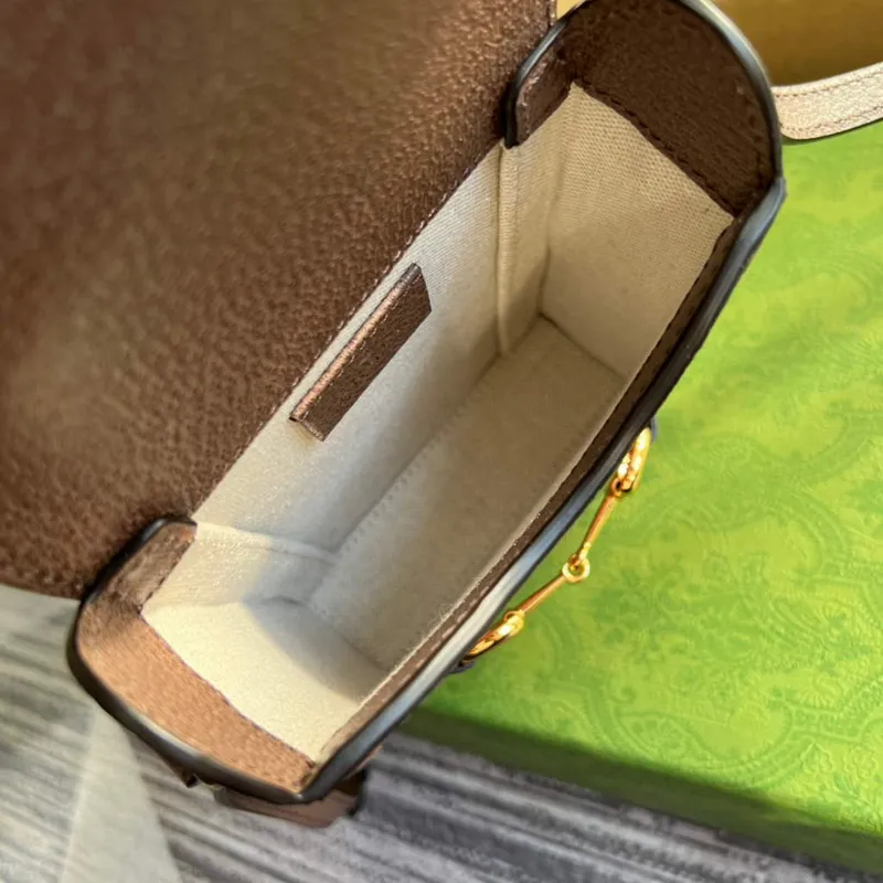 Gucci 625615 Gucci Horsebit 1955 Mini Bag Grey Brown