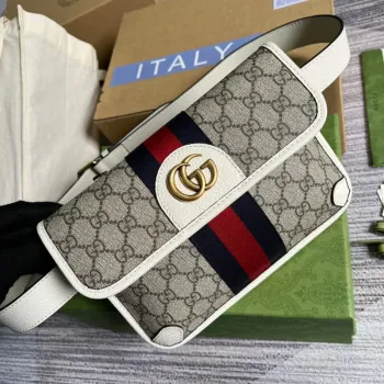 Gucci  674081 Ophidia belt bag White
