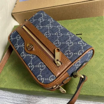 Gucci 517350 Ophidia GG Mini Bag Navy blue