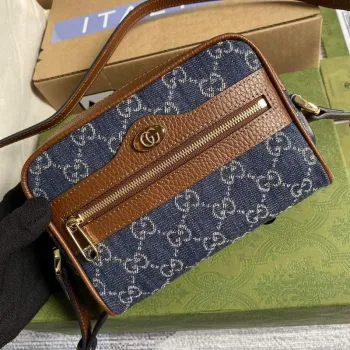 Gucci 517350 Ophidia GG Mini Bag Navy blue