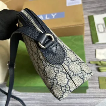 Gucci 499621 Ophidia Small GG Shoulder Bag Beige Blue