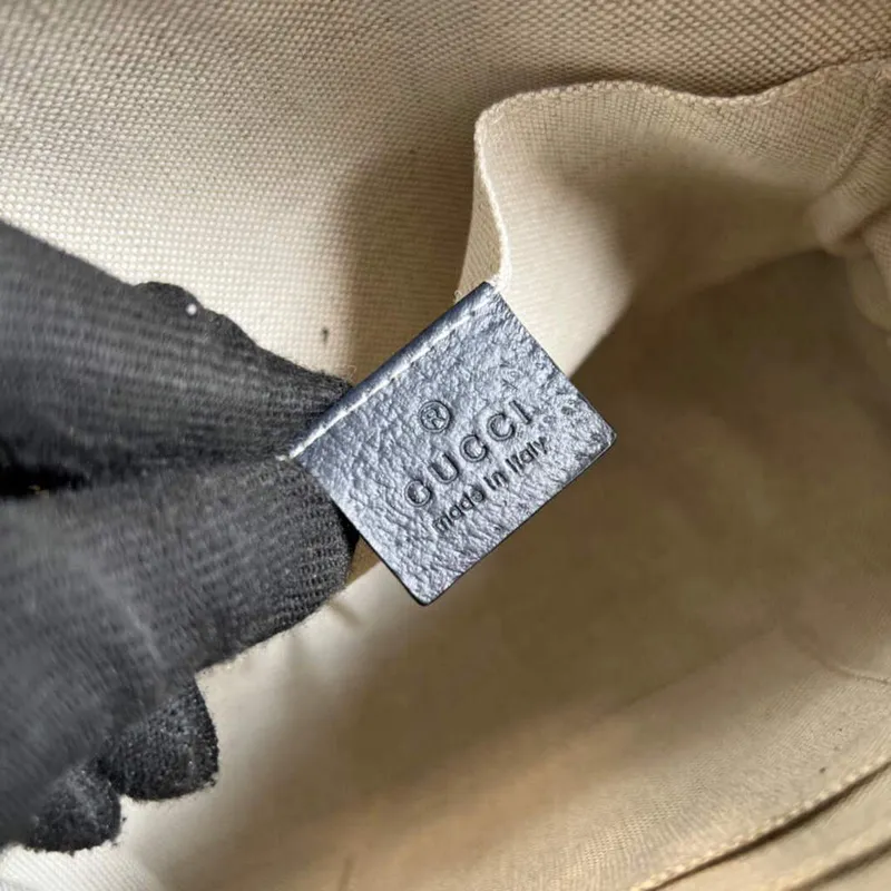 Gucci 499621 Ophidia Small GG Shoulder Bag Beige Blue