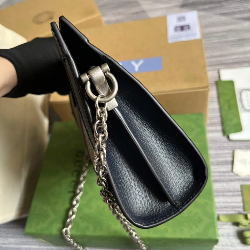 Gucci 503877 Ophidia GG Small Shoulder Bag Beige Blue