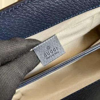 Gucci 503877 Ophidia GG Small Shoulder Bag Beige Blue