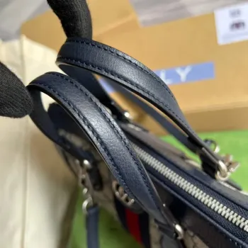 Gucci 547551 Ophidia Small GG Tote Bag Beige Blue