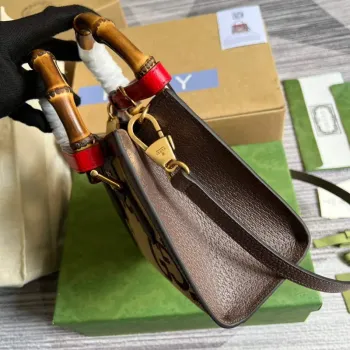 Gucci 655661 Gucci Diana jumbo GG Mini Tote Bag Brown