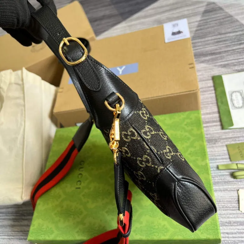 Gucci 678843 Jackie 1961 Small GG Shoulder Bag Black