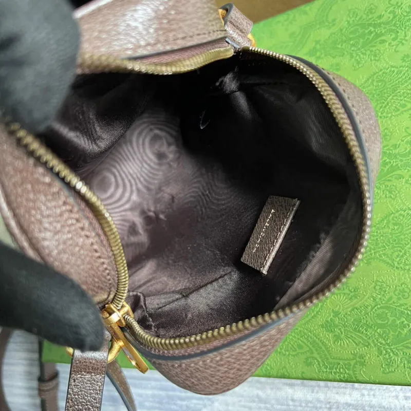 Gucci 680129 Gucci x Balenciaga The Hacker Project Shoulder Zip Bag Brown