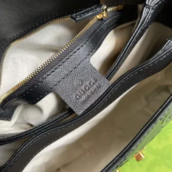 Gucci 675791 Small GG Top Handle Bag Black