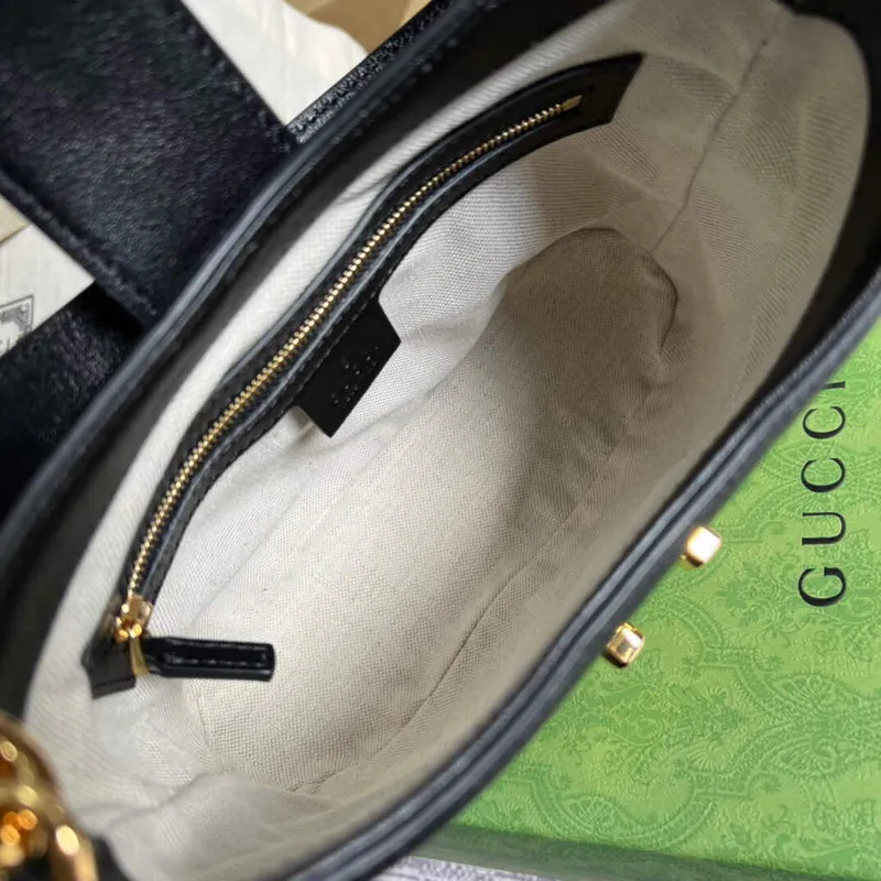 Gucci 675788 Small GG Shoulder Bag Black