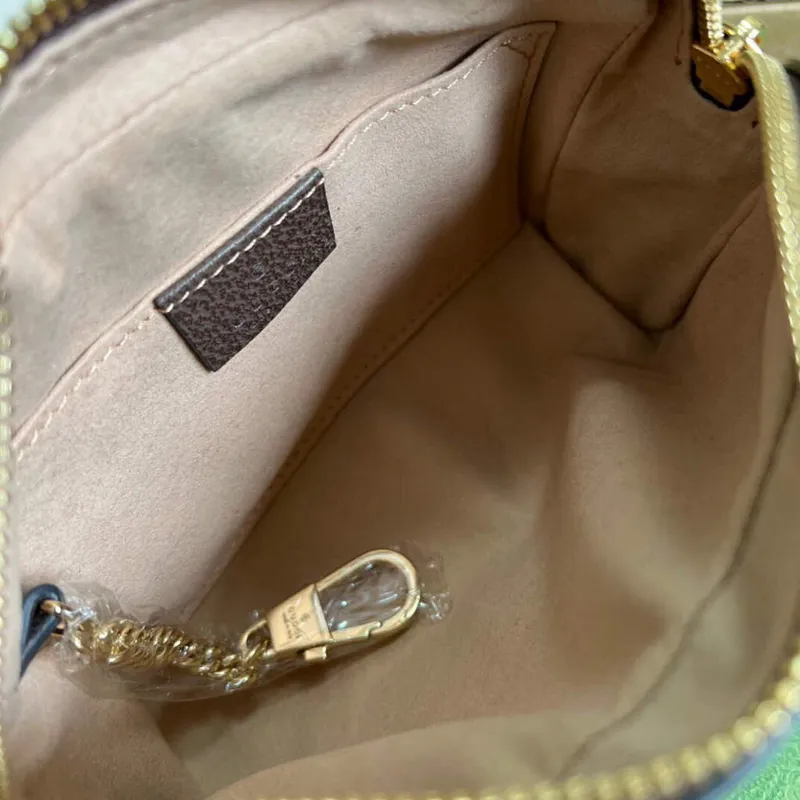 Gucci 517350 Ophidia GG Supreme Mini Bag Beige Ebony