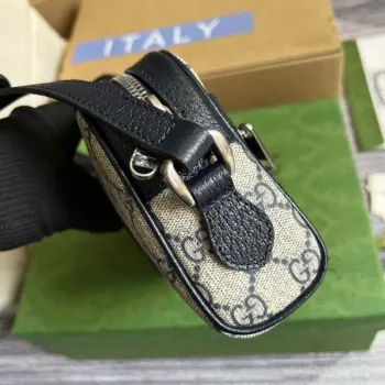 Gucci 517350 Ophidia GG Mini Bag Beige Blue