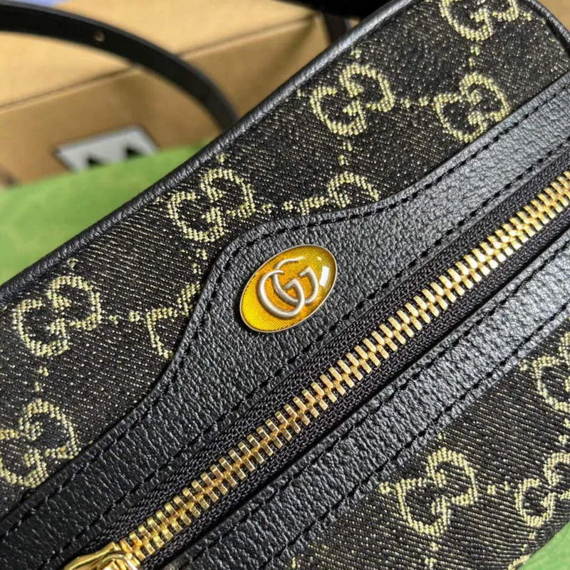 Gucci 517350 Ophidia GG Mini Bag Black