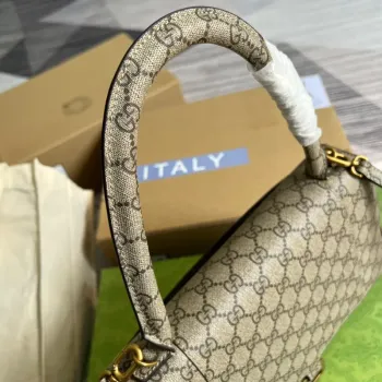 Gucci 681696 The Hacker Project Medium Hourglass bag Beige and ebony