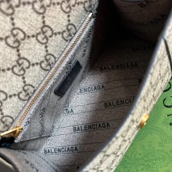 Gucci 681697 The Hacker Project Small Hourglass bag Beige and ebony