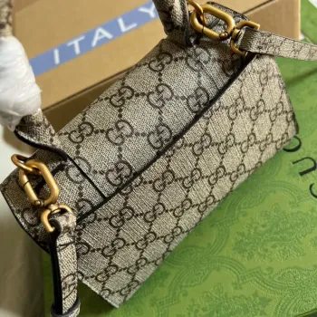 Gucci 681695 The Hacker Project Mini Hourglass bag Beige and ebony